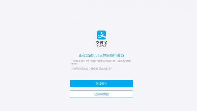 点击查看原图 跳转收银页面